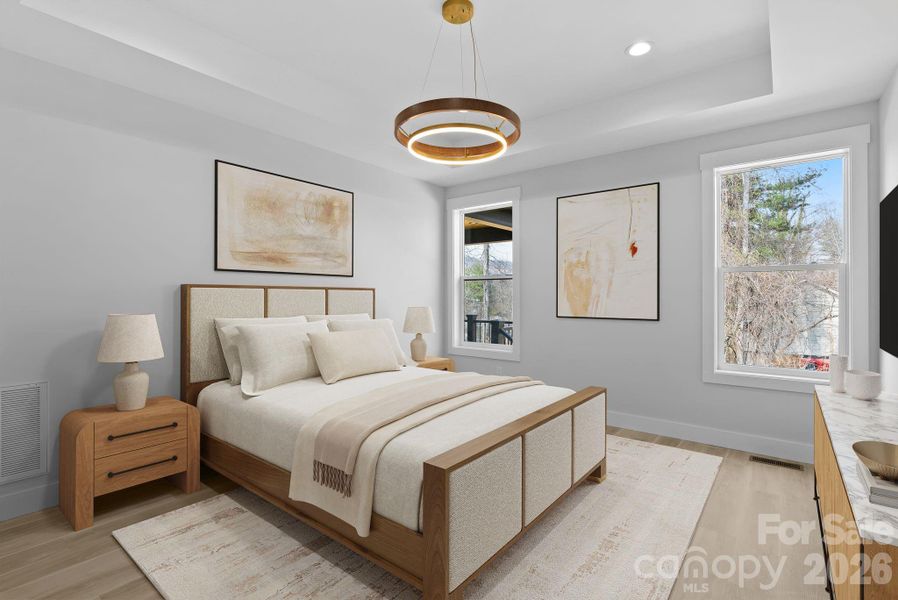 Furnished interior view inside a new home in , Asheville (Image 15).