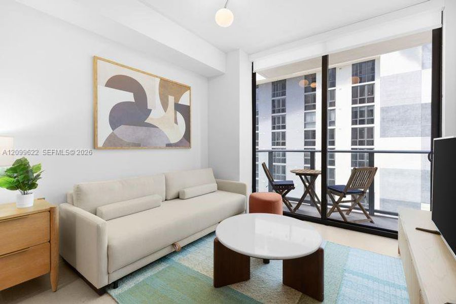 Furnished interior view inside a new home in , Miami (Image 18). Furnished interior view inside a new home in , Miami (Image 18).