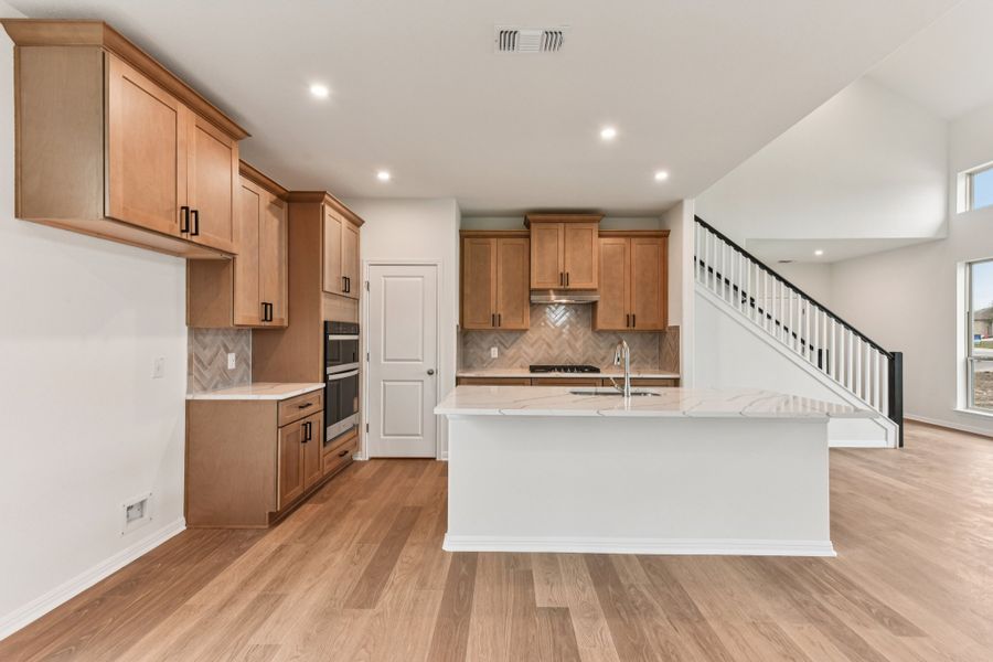 Furnished interior view inside a new home in Crosswinds, Kyle (Image 5). Furnished interior view inside a new home in Crosswinds, Kyle (Image 5).