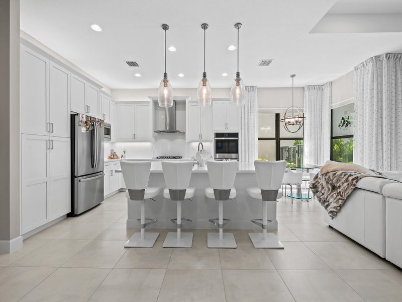 Furnished interior view inside a new home in , Boynton Beach (Image 27).