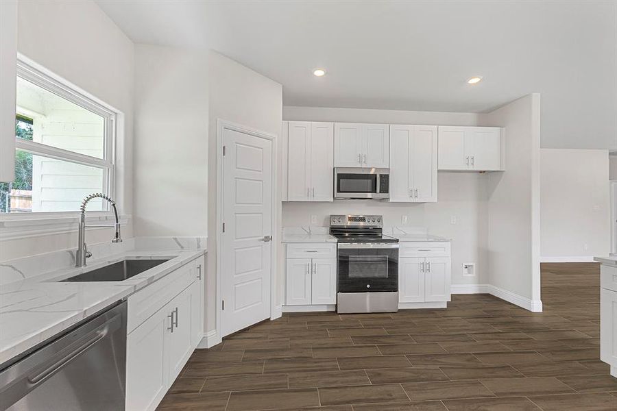 Furnished interior view inside a new home in , Granbury (Image 3). Furnished interior view inside a new home in , Granbury (Image 3).