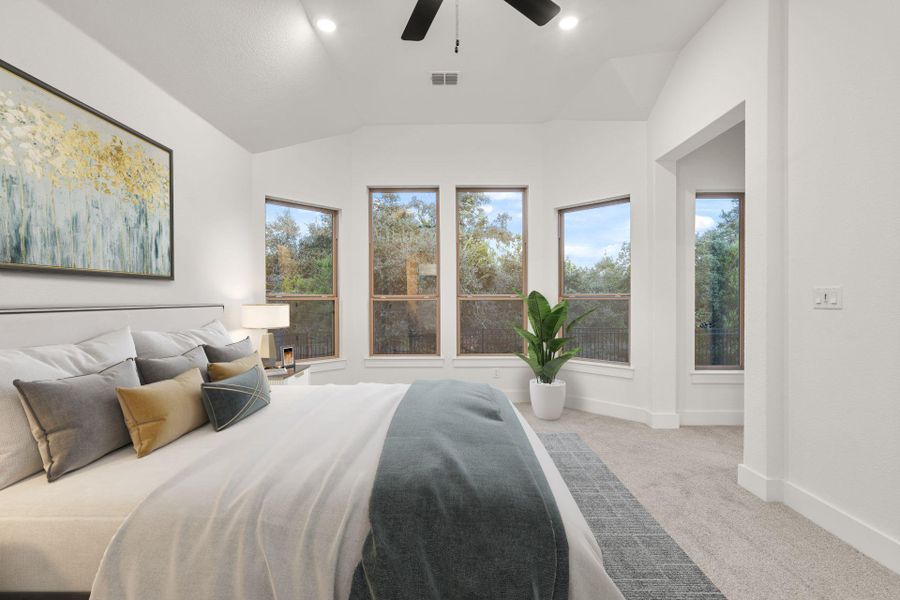 Primary Bedroom with elevated ceiling - Representative Photo Primary Bedroom with elevated ceiling - Representative Photo