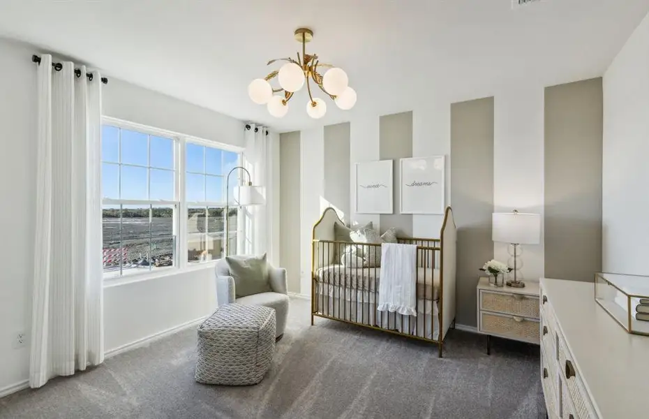 *Model Representation - Spacious secondary bedroom with large windows *Model Representation - Spacious secondary bedroom with large windows