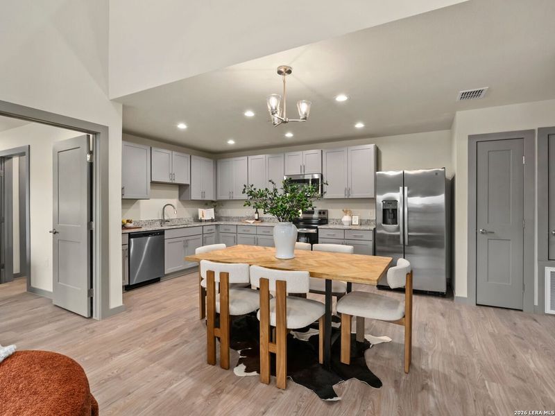 Furnished interior view inside a new home in , New Braunfels (Image 5).