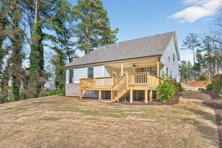 Exterior details and patio area of a home in , Marietta (Image 28).