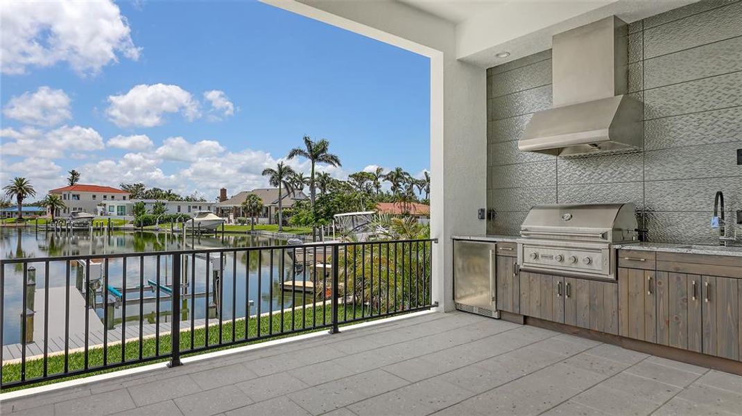 Exterior details and patio area of a home in , Longboat Key (Image 36).