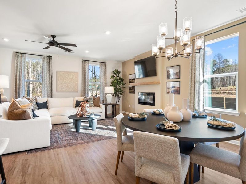 Representative furnished interior of a home built from the Marion A by Davidson Homes LLC in Lake Shore, Winder (Image 18).