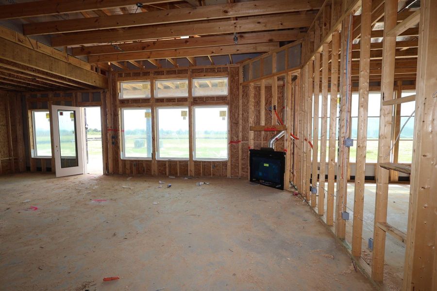 In-progress construction of a new home in Dunham Pointe, Cypress, TX (Image 11).