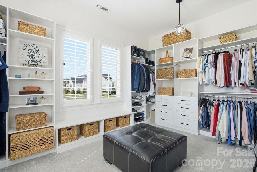 Primary closet