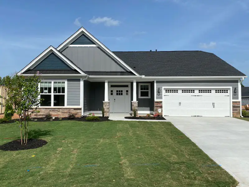 Representative exterior photo of a completed home built from the Oakland by SK Builders in Blue Ridge Trail, Fountain Inn, SC (Image 5).