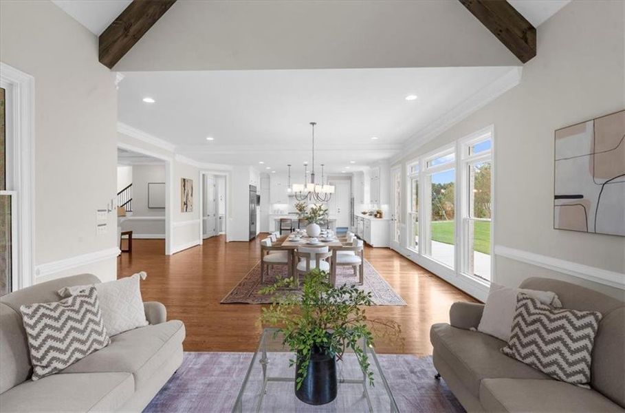 Furnished interior view inside a new home in , Canton (Image 9).