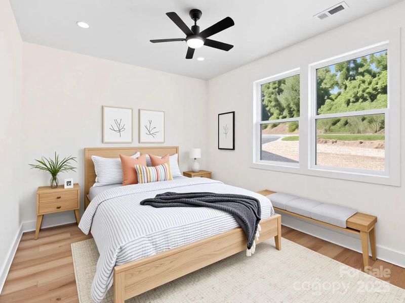 virtually Staged front bedroom