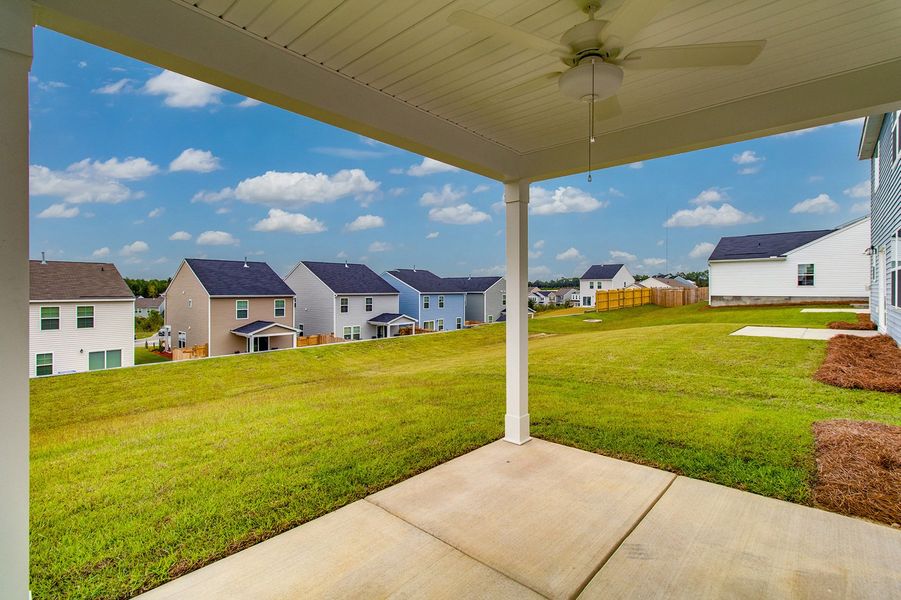 Exterior details and patio area of a home in Ellington, Elgin (Image 4).