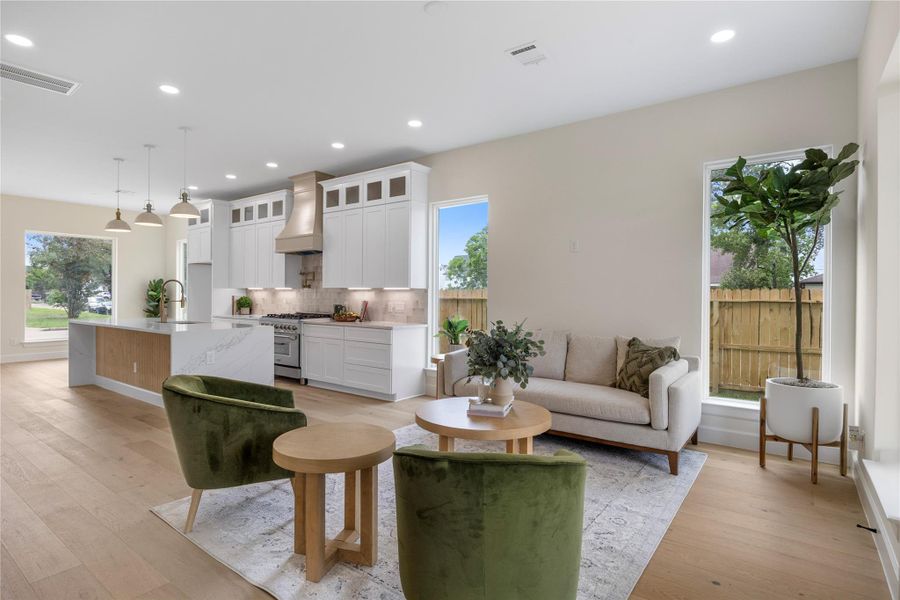 Furnished interior view inside a new home in , Houston (Image 12).