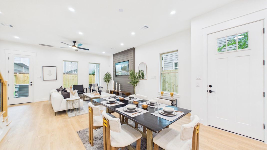 Furnished interior view inside a new home in , Houston (Image 9).