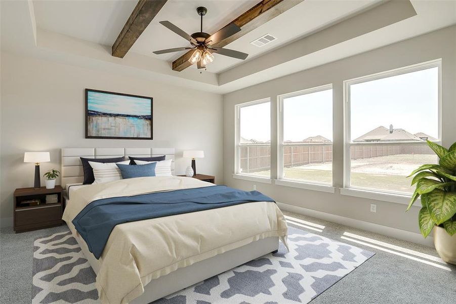 Furnished interior view inside a new home in Paloma Ranches, New Fairview (Image 4).