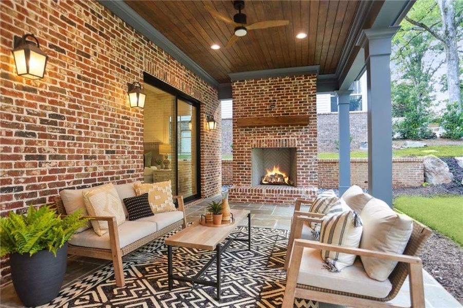 Exterior details and patio area of a home in , Marietta (Image 26).