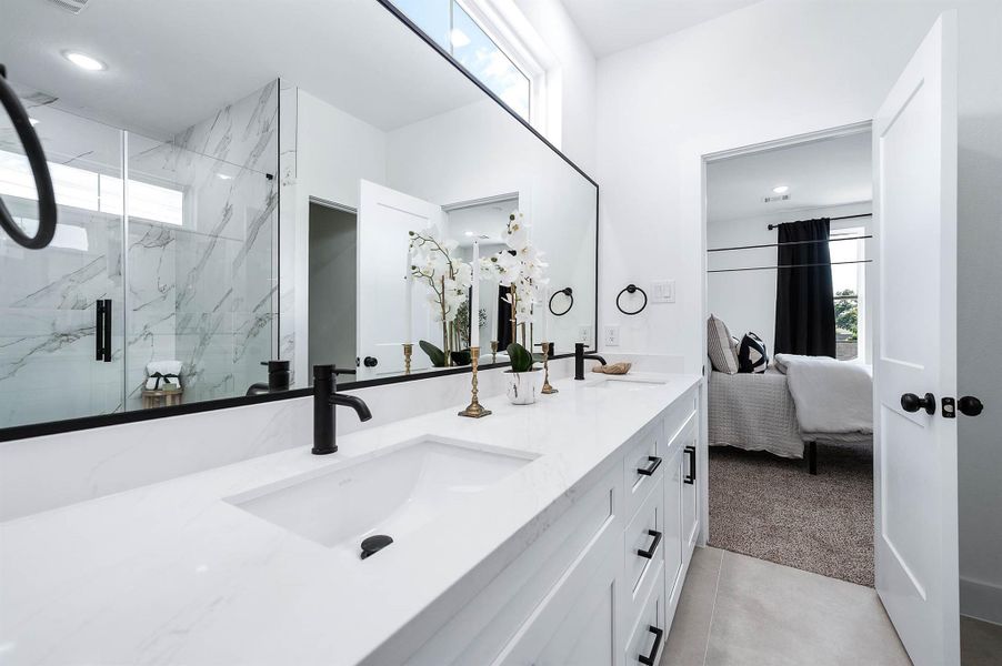 Furnished interior view inside a new home in , Houston (Image 22).