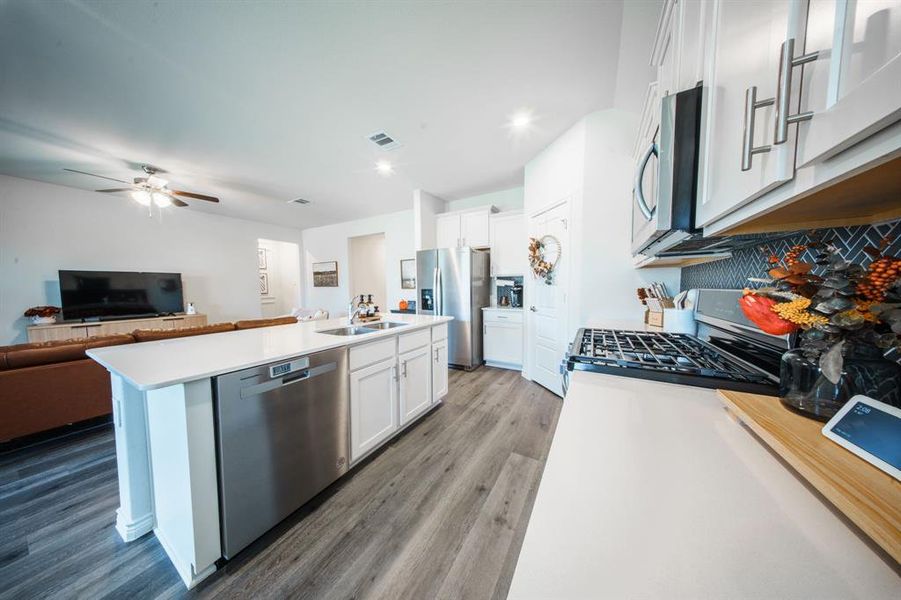 Furnished interior view inside a new home in , Aubrey (Image 9). Furnished interior view inside a new home in , Aubrey (Image 9).