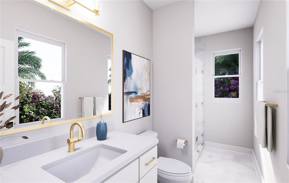 Furnished interior view inside a new home in Blanc, St. Petersburg (Image 16).