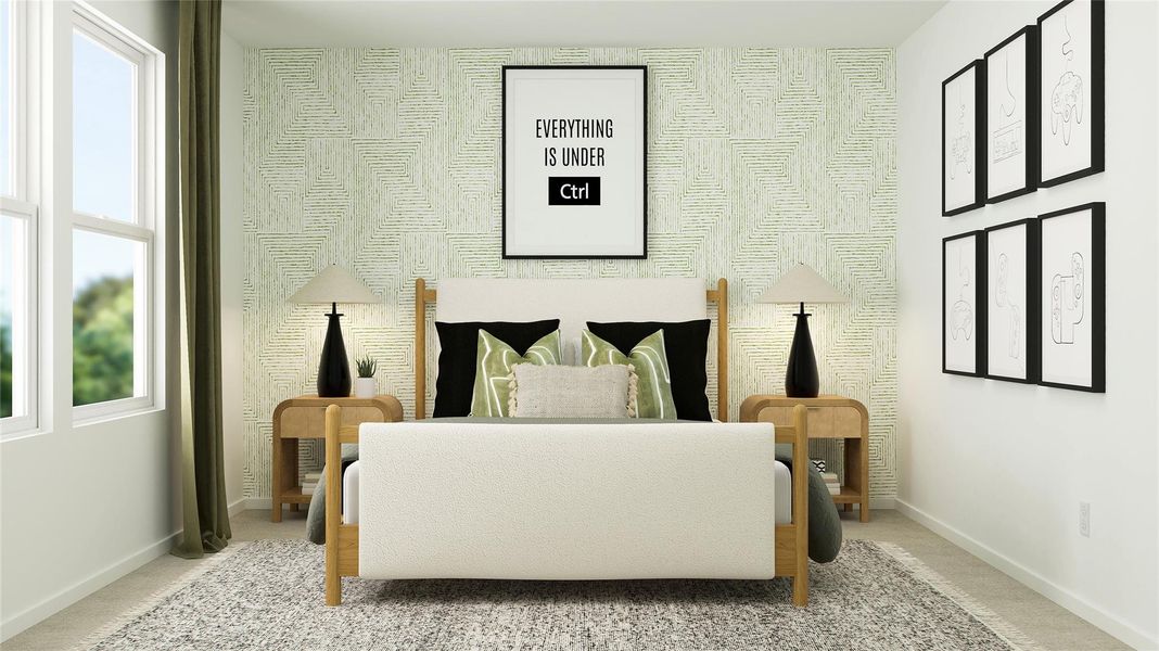 Furnished interior view inside a new home in Synova, Crosby (Image 19).