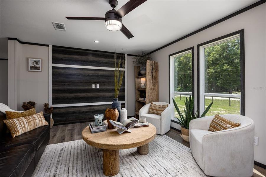 Furnished interior view inside a new home in , Fort White (Image 9).