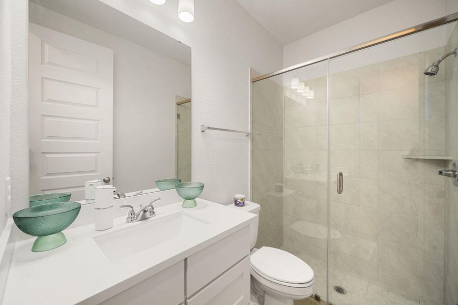 Furnished interior view inside a new home in , Manvel (Image 44).