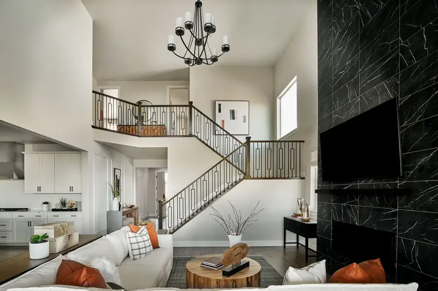Furnished interior view inside a new home in Parterre, Thornton (Image 11). Furnished interior view inside a new home in Parterre, Thornton (Image 11).