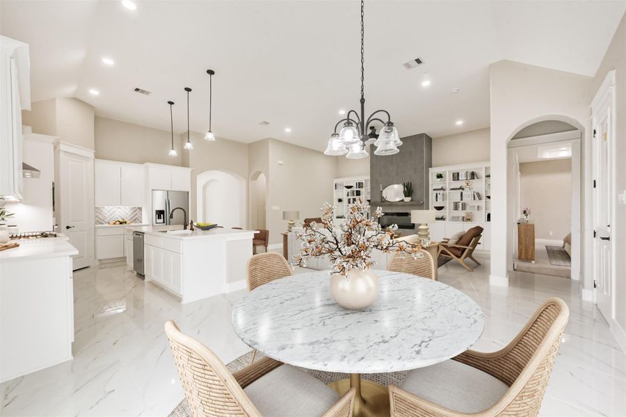 Furnished interior view inside a new home in , Pasadena (Image 7). Furnished interior view inside a new home in , Pasadena (Image 7).