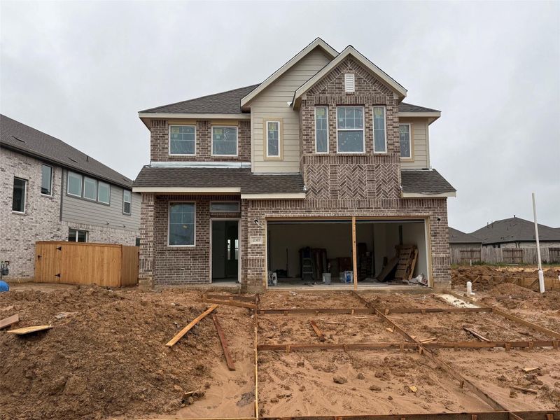 In-progress construction of a new home in Wood Leaf Reserve, Tomball, TX (Image 10). In-progress construction of a new home in Wood Leaf Reserve, Tomball, TX (Image 10).