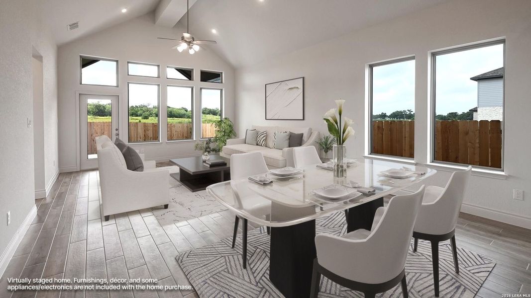 Furnished interior view inside a new home in Legacy at Lake Dunlap, New Braunfels (Image 6).
