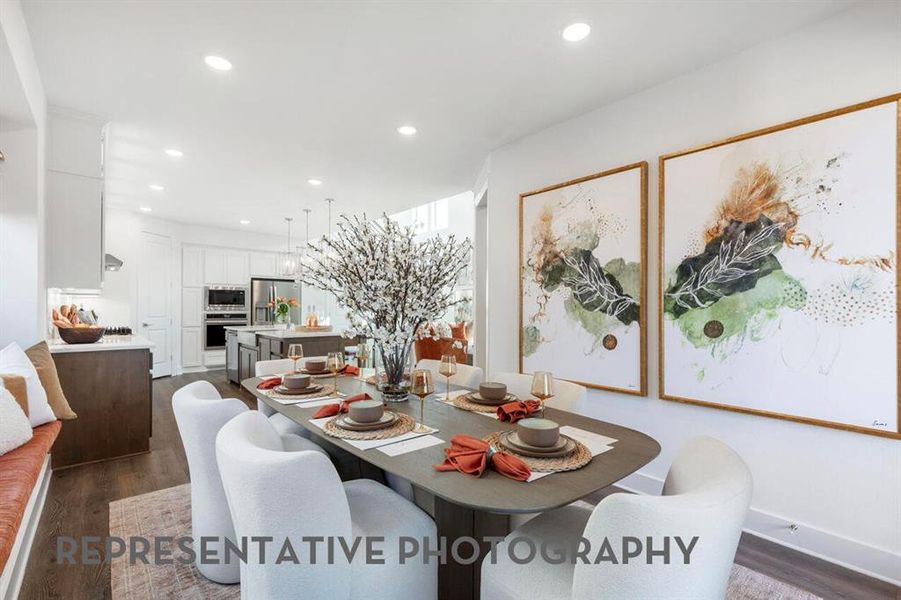 Furnished interior view inside a new home in Aster Park, McKinney (Image 28).