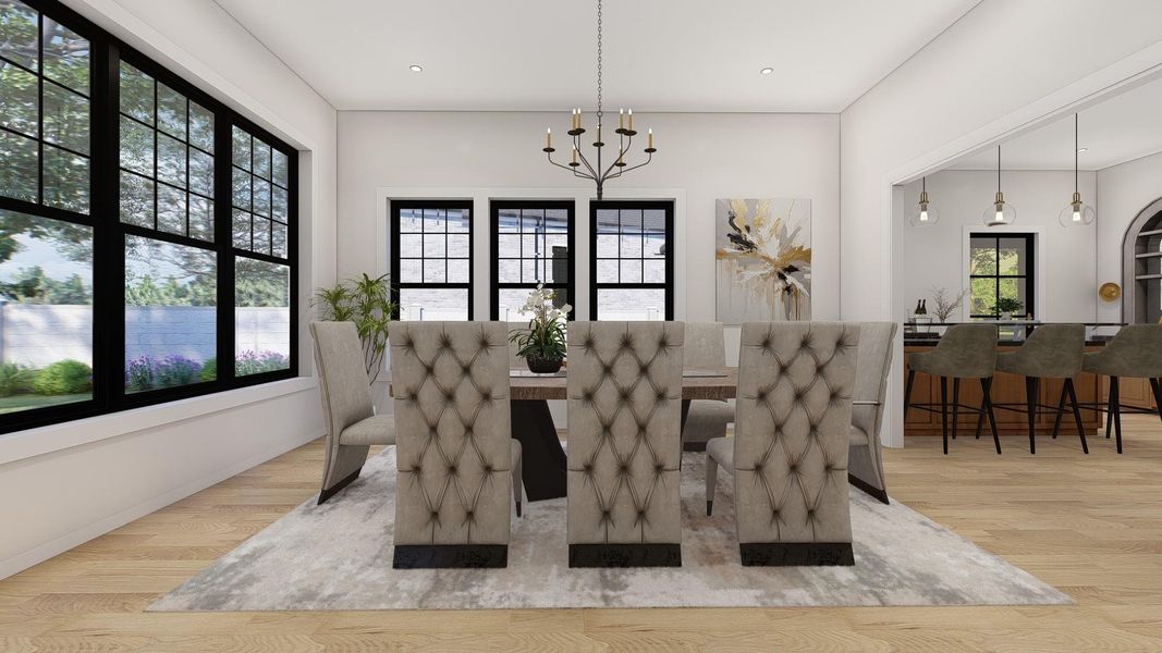 Formal Dining These are Pre-Build Renderings, the home will vary from this photo.