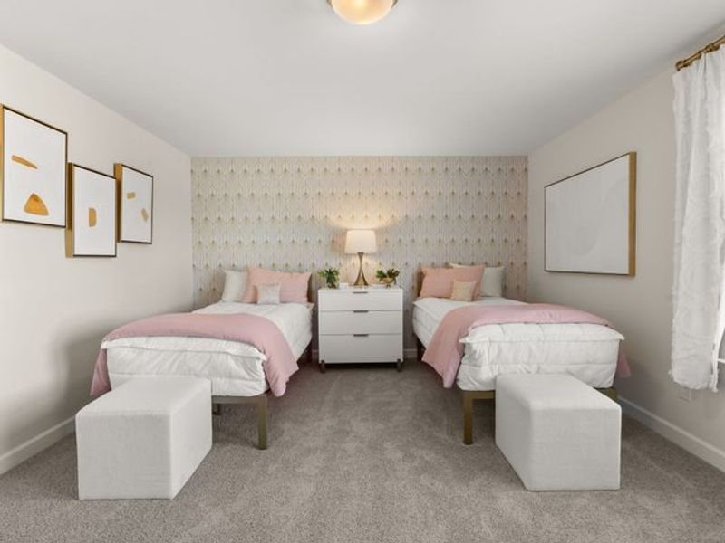 Representative furnished interior of a home built from the Montcrest by True Homes in White Oak Creek Crossing, Angier (Image 18).