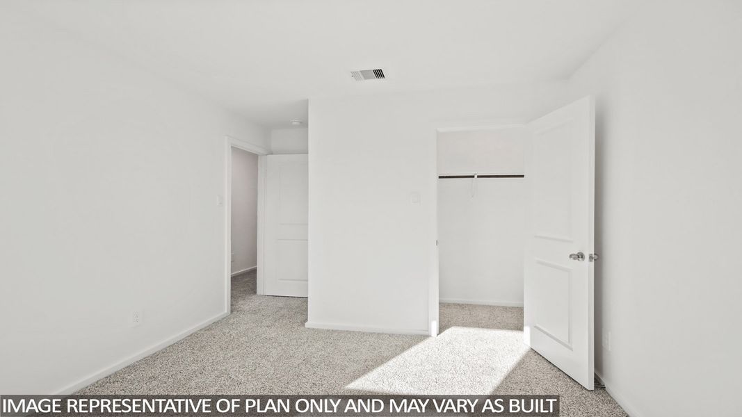 Representative unfurnished interior of a home built from the Dallas by D.R. Horton in New Waverly Station, New Waverly (Image 17).