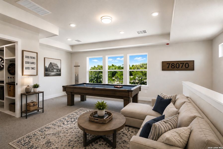 Furnished interior view inside a new home in , Spring Branch (Image 15).