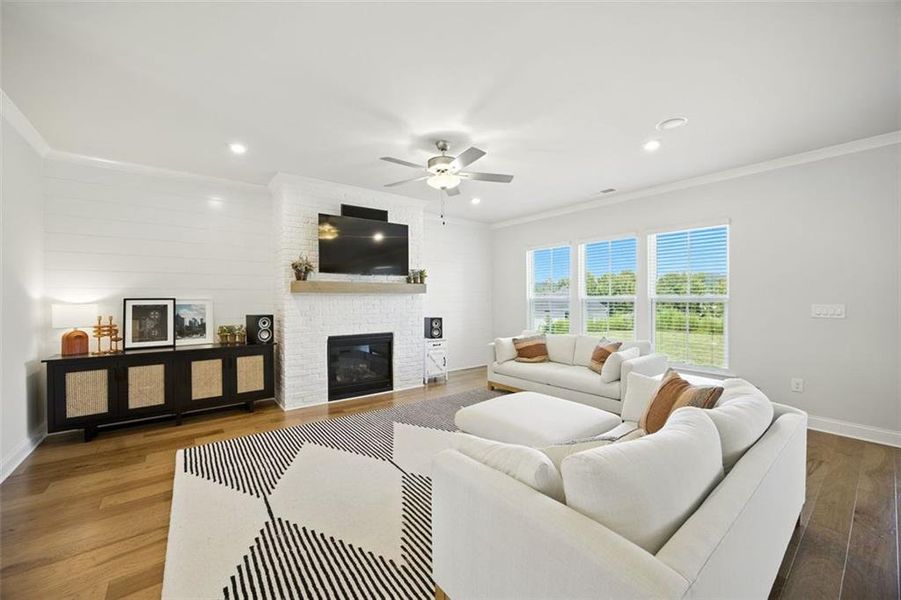 Furnished interior view inside a new home in , Cumming (Image 16).