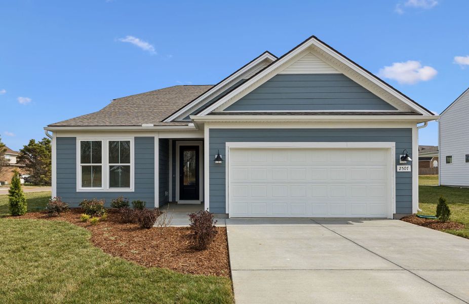 Front exterior of a new home in Glenview Farms, Murfreesboro, TN, highlighting curb appeal (Image 27).
