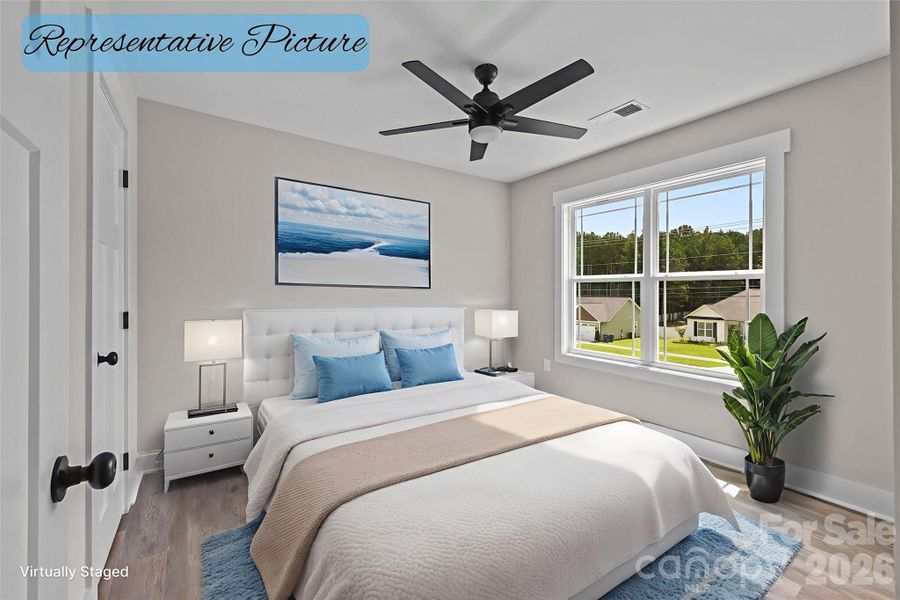 Virtually Staged - Bedroom 2 Virtually Staged - Bedroom 2