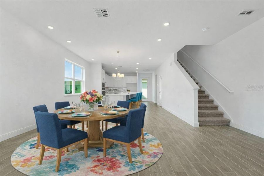 Furnished interior view inside a new home in Crossroads at Kelly Park, Apopka (Image 13). Furnished interior view inside a new home in Crossroads at Kelly Park, Apopka (Image 13).