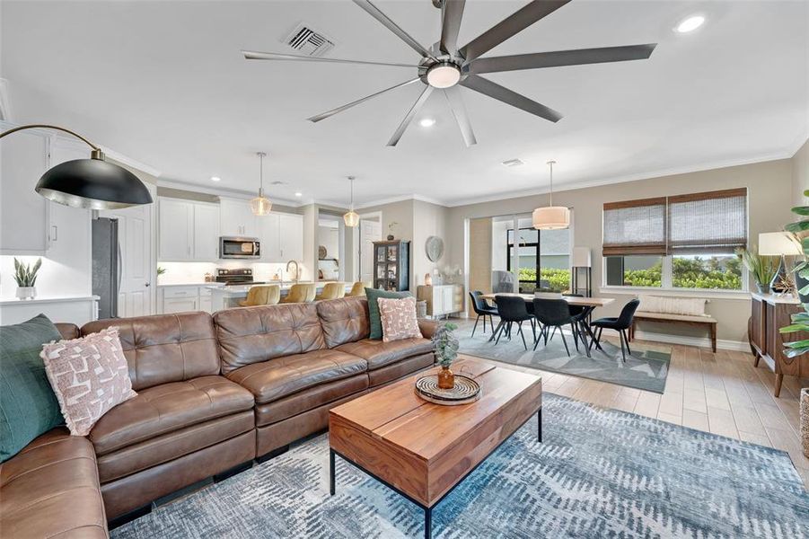 Furnished interior view inside a new home in , North Fort Myers (Image 34).