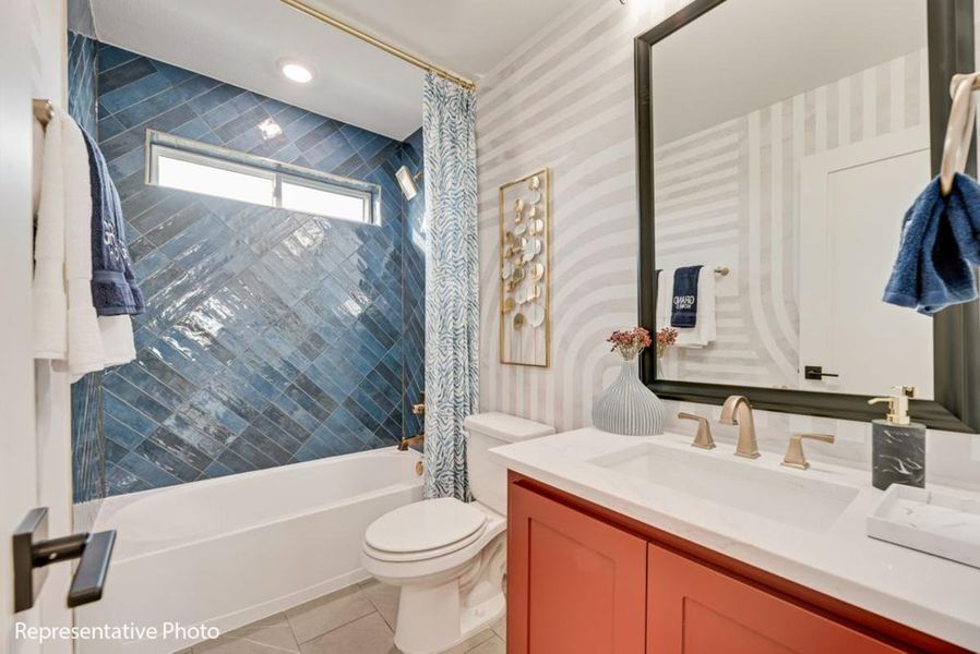 Furnished interior view inside a new home in Providence Cove, McKinney (Image 20).