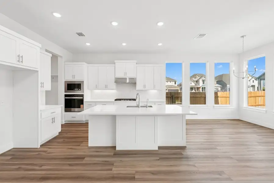 Furnished interior view inside a new home in Blackhawk, Pflugerville (Image 7).