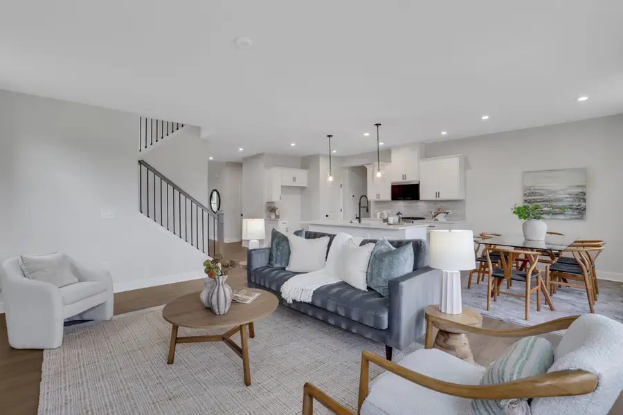 Representative furnished interior of a home built from the Chatham by Beazer Homes in Cambridge at Steels Bridge, Canton (Image 6). Representative furnished interior of a home built from the Chatham by Beazer Homes in Cambridge at Steels Bridge, Canton (Image 6).