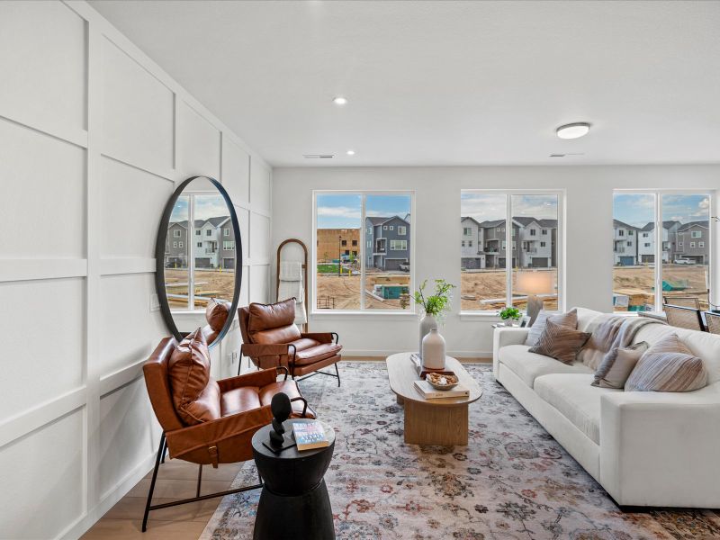 Furnished interior view inside a new home in Parkside at Victory Ridge, Colorado Springs (Image 5).