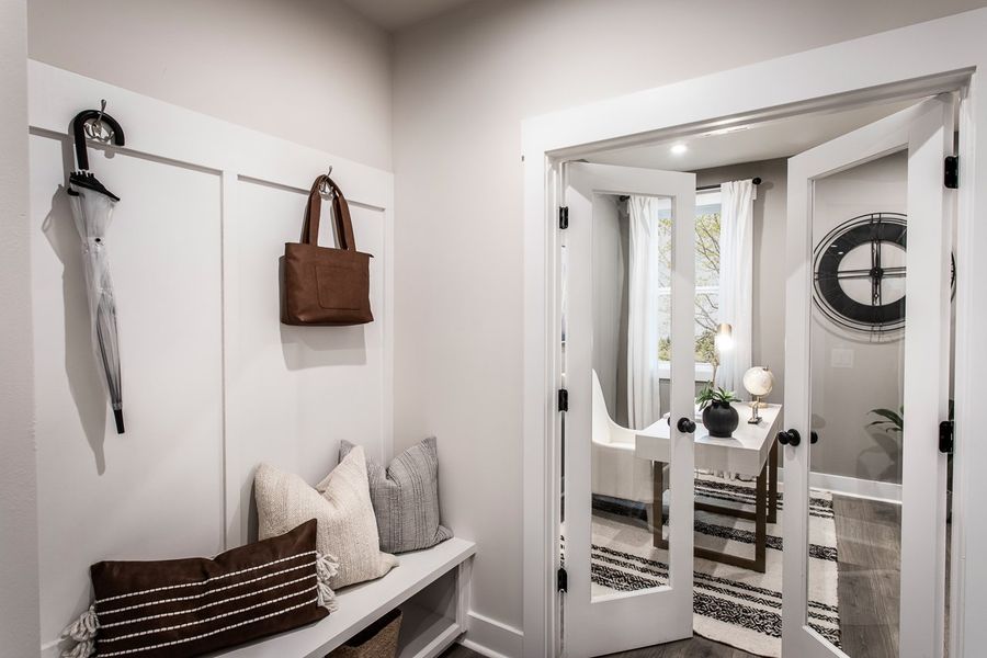 Representative furnished interior of a home built from the Tucker II by Beazer Homes in The Paddocks at Doc Hughes, Buford (Image 8). Representative furnished interior of a home built from the Tucker II by Beazer Homes in The Paddocks at Doc Hughes, Buford (Image 8).