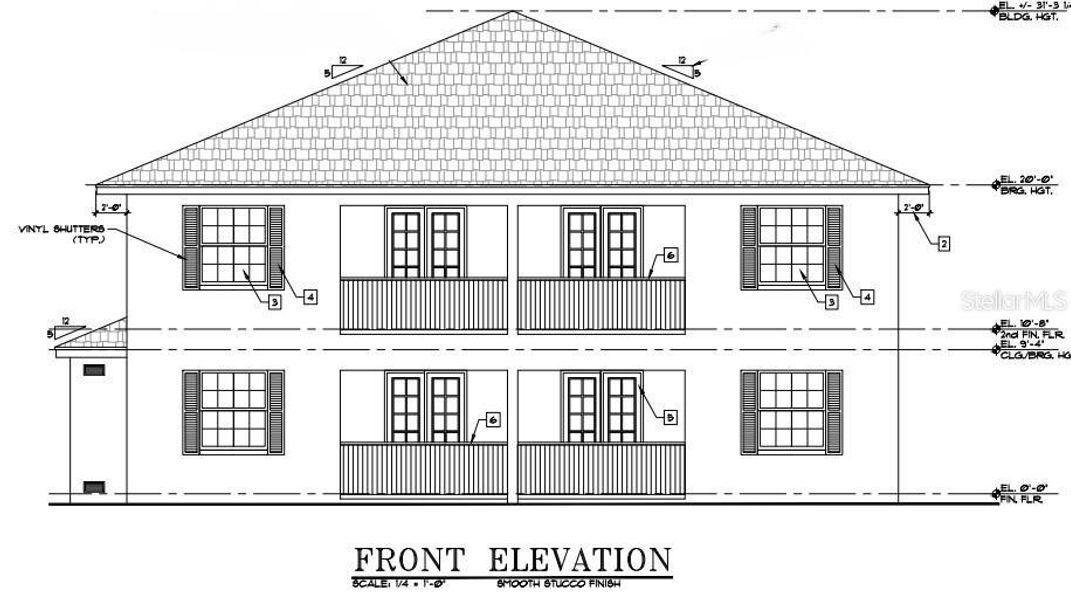 Exterior rendering of this home design in , Reunion, FL (Image 9).