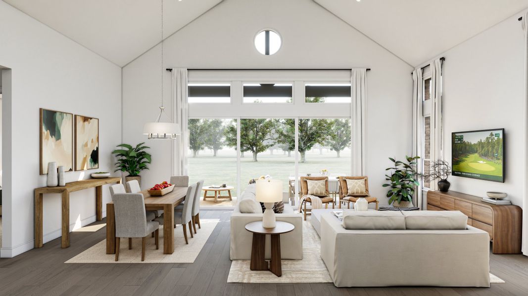 Great Room with Multi-Slide Door