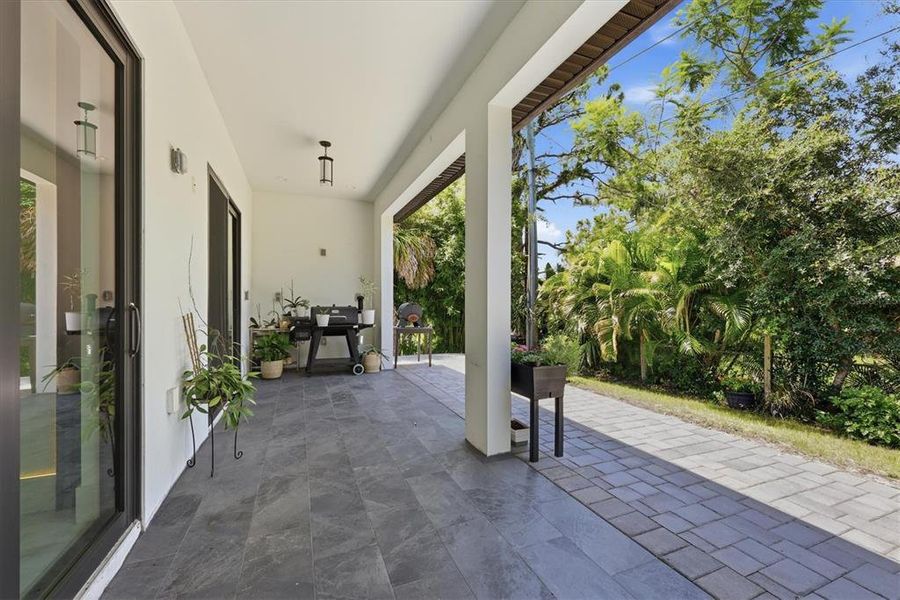 Exterior details and patio area of a home in , Venice (Image 23). Exterior details and patio area of a home in , Venice (Image 23).