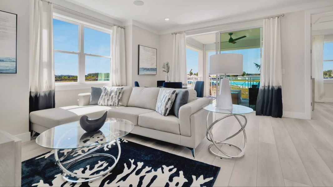 Furnished interior view inside a new home in Lagoon Residences at Epperson, Wesley Chapel (Image 18).